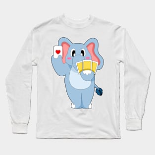 Elephant Poker Poker cards Long Sleeve T-Shirt
